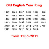 1995 1996 1997 Old English Year Number Rings For women Stainless Steel Wedding Rings Year Ring Best Friend Gifts Bague Femme