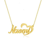 Dainty Heart Name Necklace